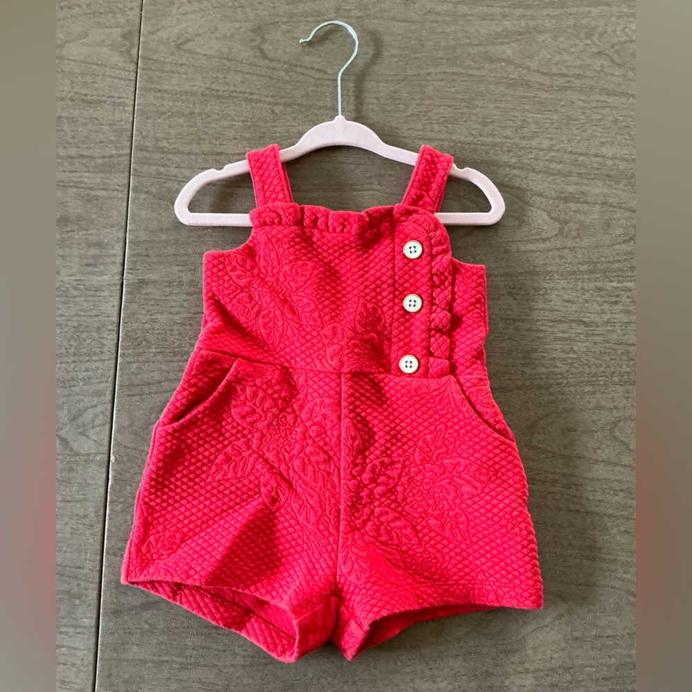 Janie and Jack Red Romper